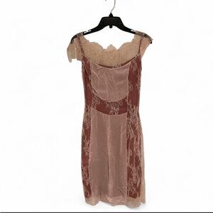 Anthropologie Maeve Pink Lace Dress